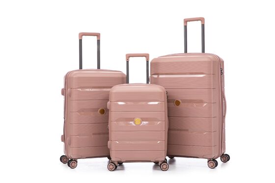 Good price 3pcs High Quality Travel Trolley 4 Wheels PP Luggage Trolley Suitcases  Sets for Long-distance Travel online