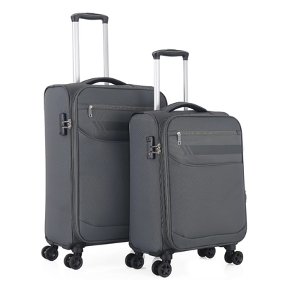 Good price 2026 3 Pcs Custom Wholesale Travel Soft Suitcase High Quality Trolley Bag Fabric Luggage for Business online
