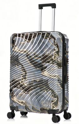 Good price 3pcs High Quality Travel Trolley 4 Wheels ABS+PC print Luggage Trolley Suitcases  Sets for Long-distance Travel online