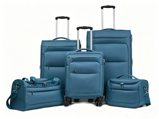 Good price 3 Pcs Custom Wholesale Travel Soft Suitcase High Quality Trolley Bag Fabric Luggage for Business online