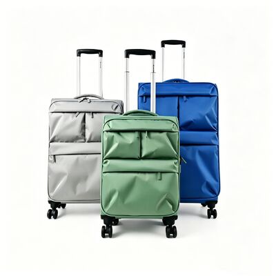 Good price 3 Pcs Custom Wholesale Travel Soft Suitcase High Quality Trolley Bag Fabric Luggage for Business online