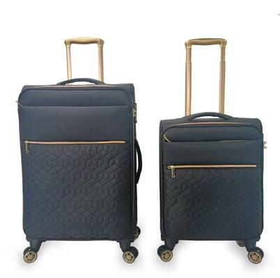 Good price 3Pcs Custom Wholesale Travel Soft Suitcase High Quality Trolley Bag Fabric Luggage for Business online