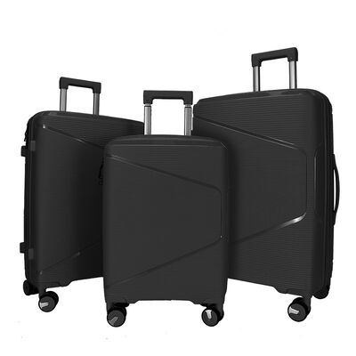 Good price 3pcs PP Luggage Set with 360° Double Wheels and TSA Lock for Long-Distance Travel online