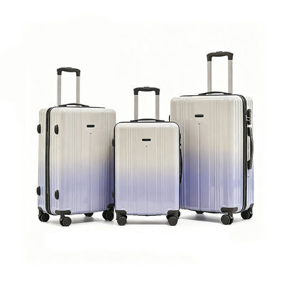 Good price 3pcs High Quality Travel Trolley 4 Wheels ABS Luggage aluminum frame Trolley Suitcases  Sets for Long-distance Travel online