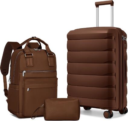 Good price 3pcs High Quality Travel Trolley 4 Wheels PC Luggage Trolley Suitcases  Sets for Long-distance Travel online