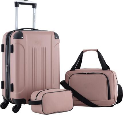Good price 3pcs High Quality Travel Trolley 4 Wheels PC Luggage Trolley Suitcases  Sets for Long-distance Travel online