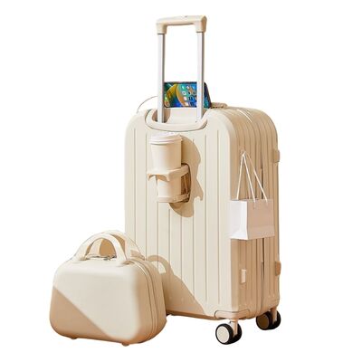 Good price High Quality Travel Trolley 4 Wheels ABS Luggage Trolley Suitcases  Sets for Long-distance Travel online