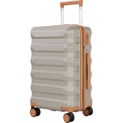 Good price New Style Large Capacity PC Spinner Suitcase, 20 Inch Zipper Carry-on Trolley Case online