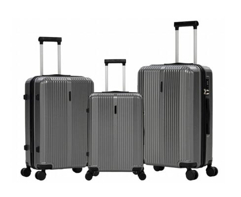 Good price 3pcs High Quality Travel Trolley 4 Wheels ABS Luggage Trolley Suitcases Sets for Long-distance Travel online