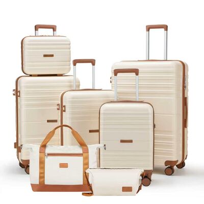 Good price Ready to Ship 3 Piece ABS Suitcase Set Swivel Wheels Zipper Pull Handle Drop Resistant Can Be Sat TSA Luggage for Travel Valise online